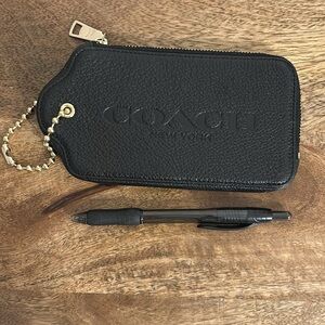 Coach Black Leather card Case
